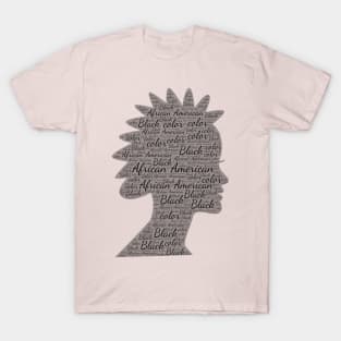 African American Girl USA T-Shirt